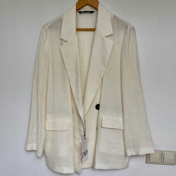 Zara | NWT double breasted oversize blazer - Picture 3 of 8